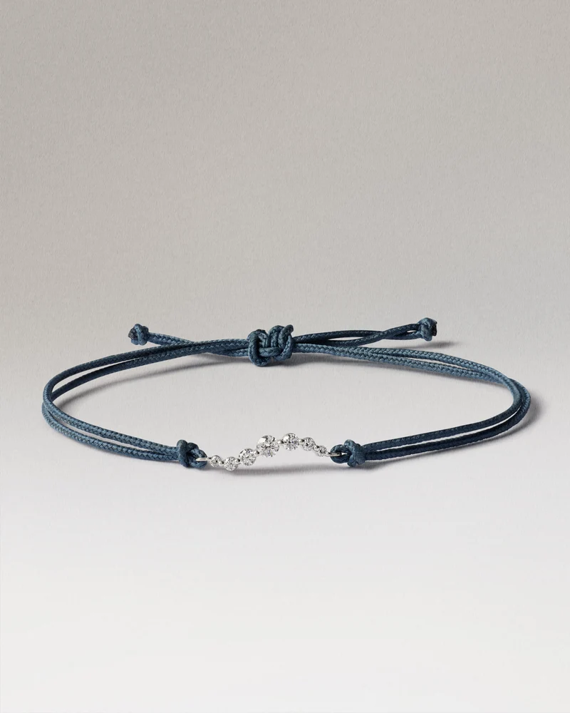 Venus Diamond Blue cord bracelet