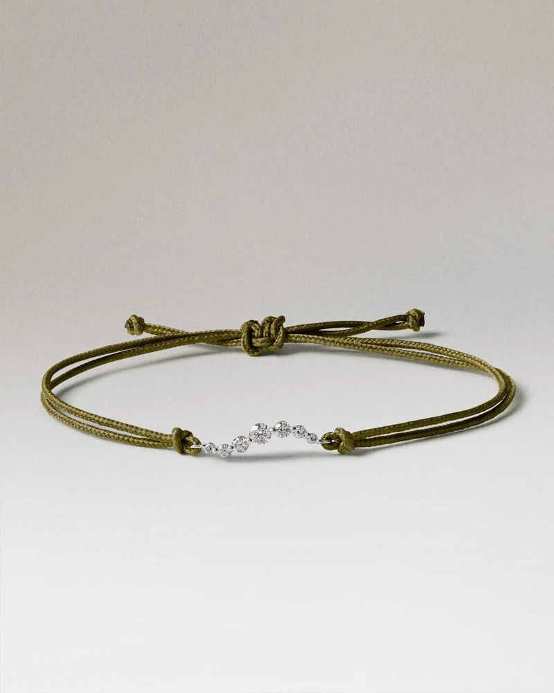 Venus Diamond Moss cord bracelet