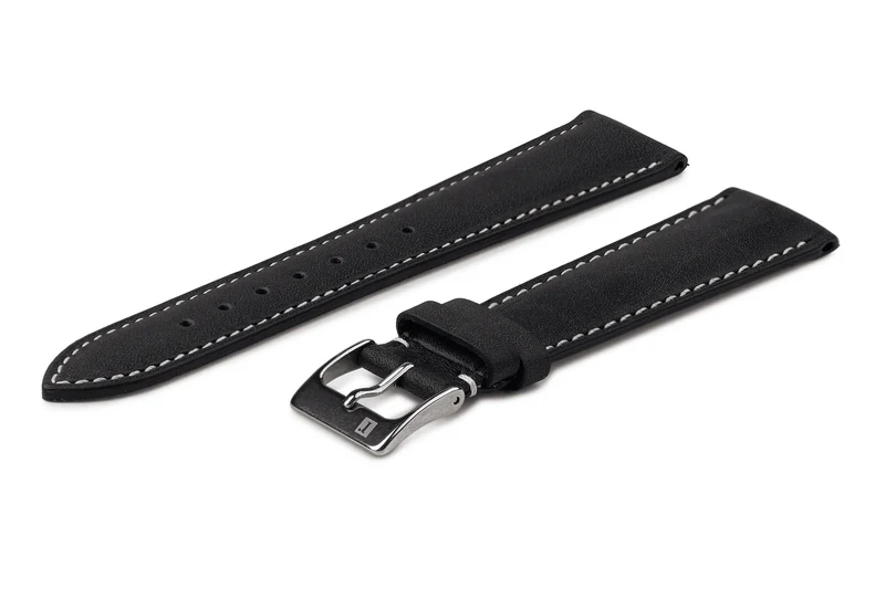 ColaReb Leonardo – Cinturino per Orologio in Cuoio Classico, 18/20 mm