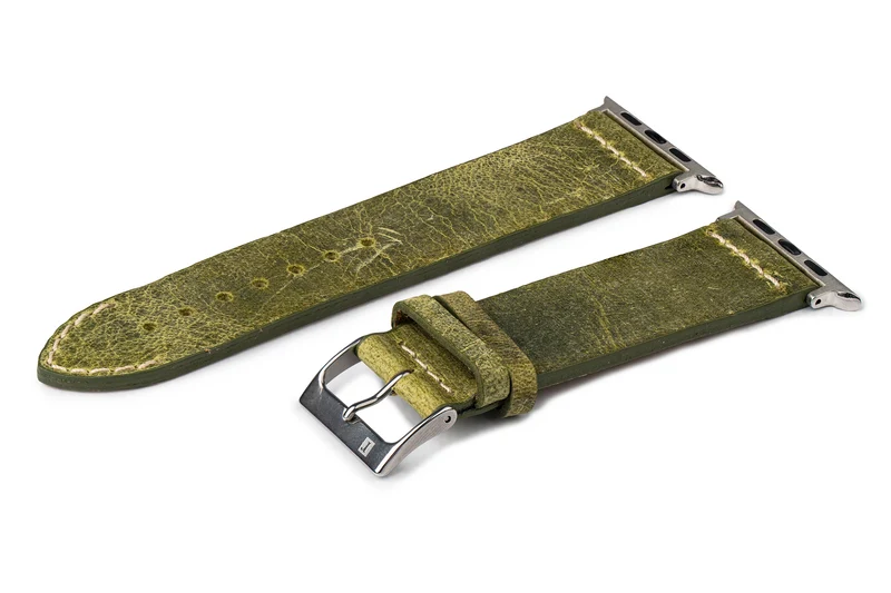 ColaReb Venezia – Cinturino per Apple Watch in Cuoio Vintage, 24 mm (con adattatore)
