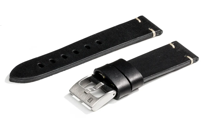 ColaReb Siena Short – Cinturino Corto per Orologio in Cuoio, 20/22 mm