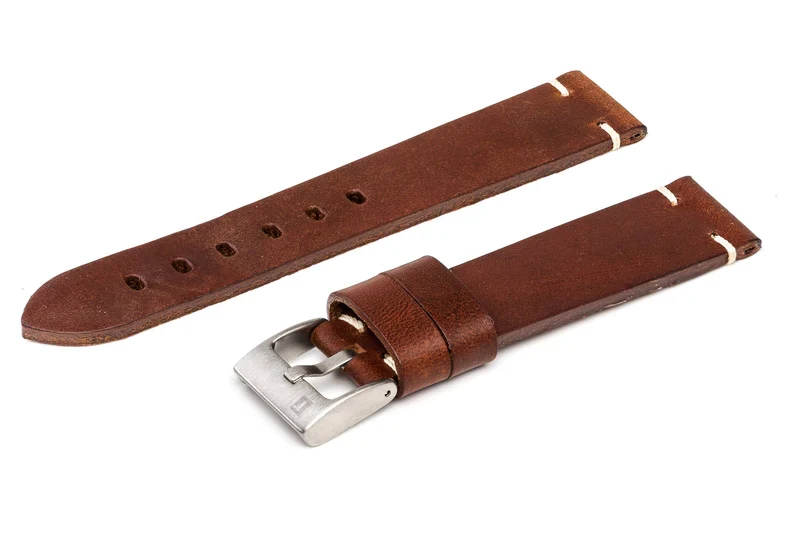 ColaReb Siena – Cinturino per Orologio in Cuoio Conciato al Vegetale, 18/20/22 mm