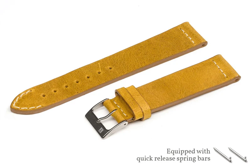 ColaReb Venezia – Cinturino per Orologio in Cuoio Vintage, 18/20/22 mm