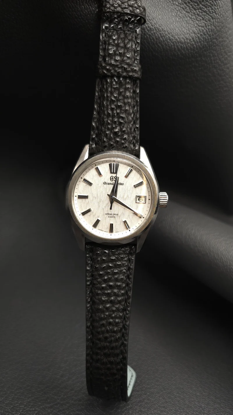 MONOCHROME x Terry Crafted - Black Diamond Wagyu Leather Strap - Black