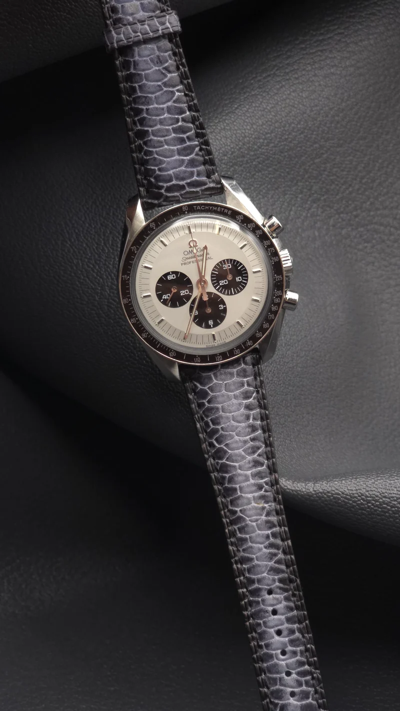 MONOCHROME x Terry Crafted - Beaver Tail Strap - Black/Grey Fumé