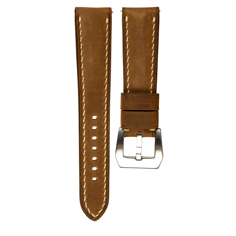 Delugs - Cinturino in pelle di vitello Crazy Horse - Cognac
