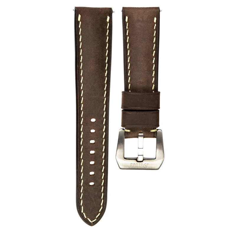 Delugs - Cinturino in pelle di vitello Crazy Horse - Marrone