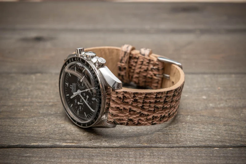 Coral Sand – Handmade Shark Leather Watch Strap