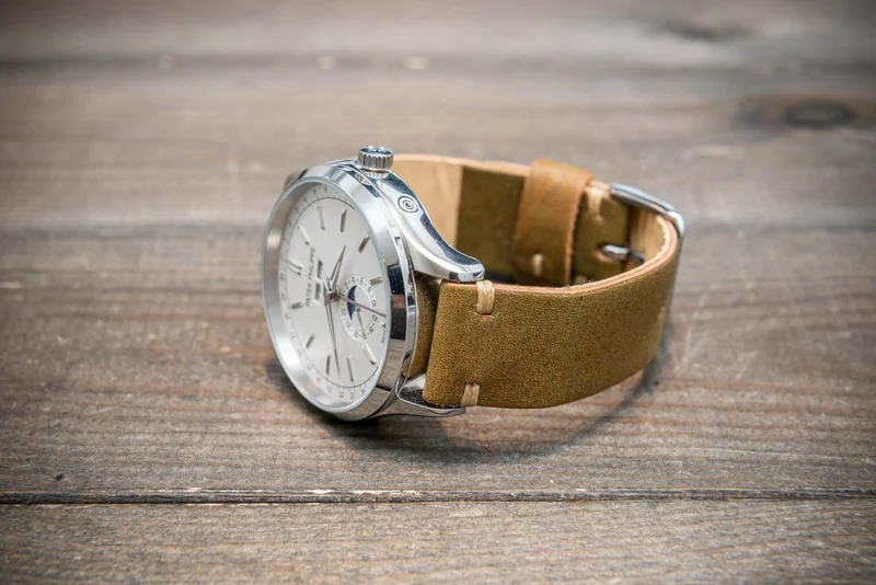 Nordic deer watch band, Lapland reindeer watch strap, Handmade in Finland. 10-26 mm.