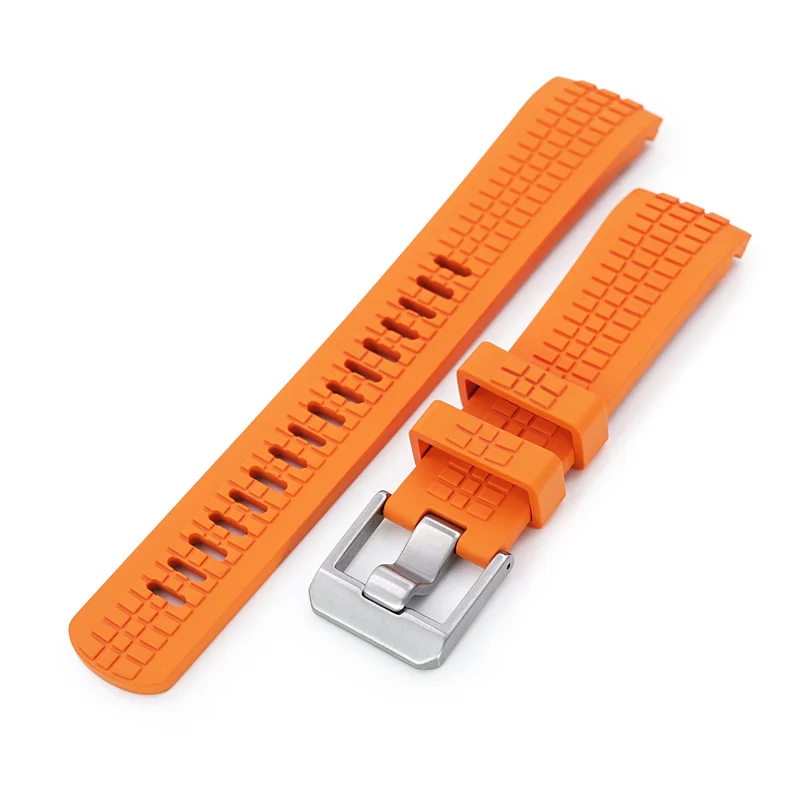 22mm Crafter Blue CB12 Orange Rubber Strap for Seiko Turtle