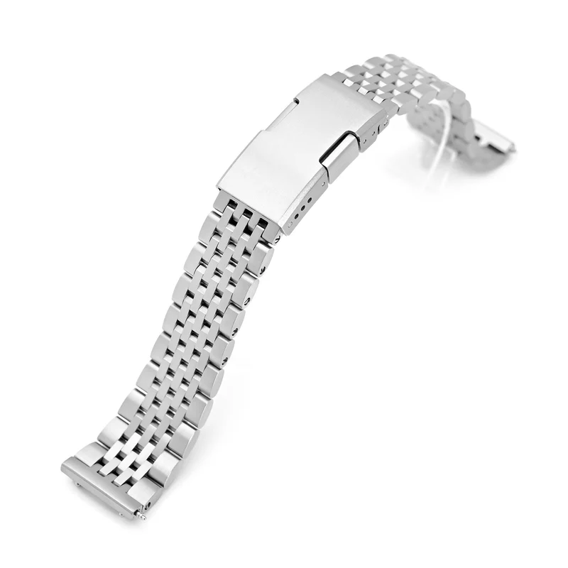20mm Shima-O2 QR Titanium Watch Band Straight End Quick Release, Brushed Slinea Clasp