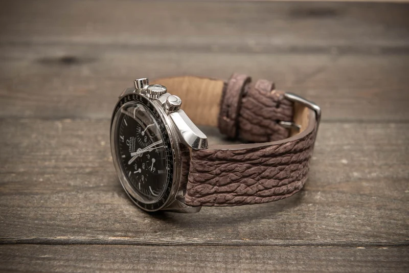 Driftwood Taupe – Handmade Shark Leather Watch Strap