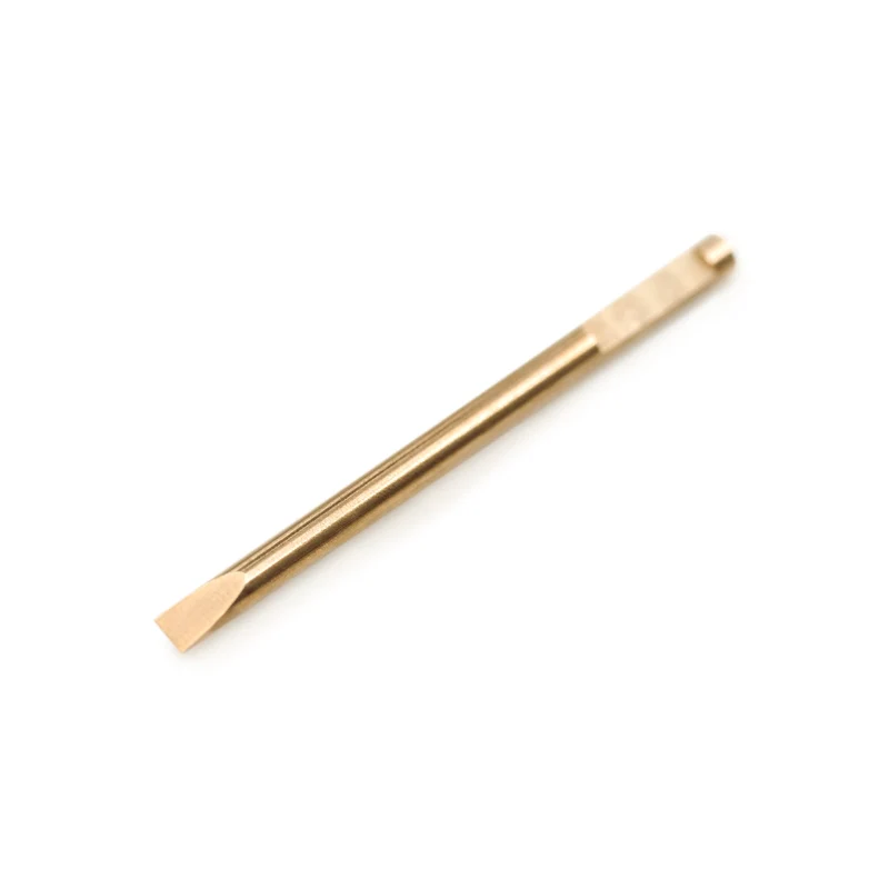 2 pieces of Swiss Bergeon 31081 Anti-Magnetic Screwdriver Slotted Blades, 1.40 or 1.60
