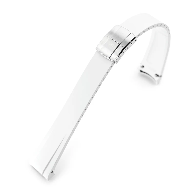 20mm FKM31 Off White Rubber Quick Release Watch Band for TUD BB58