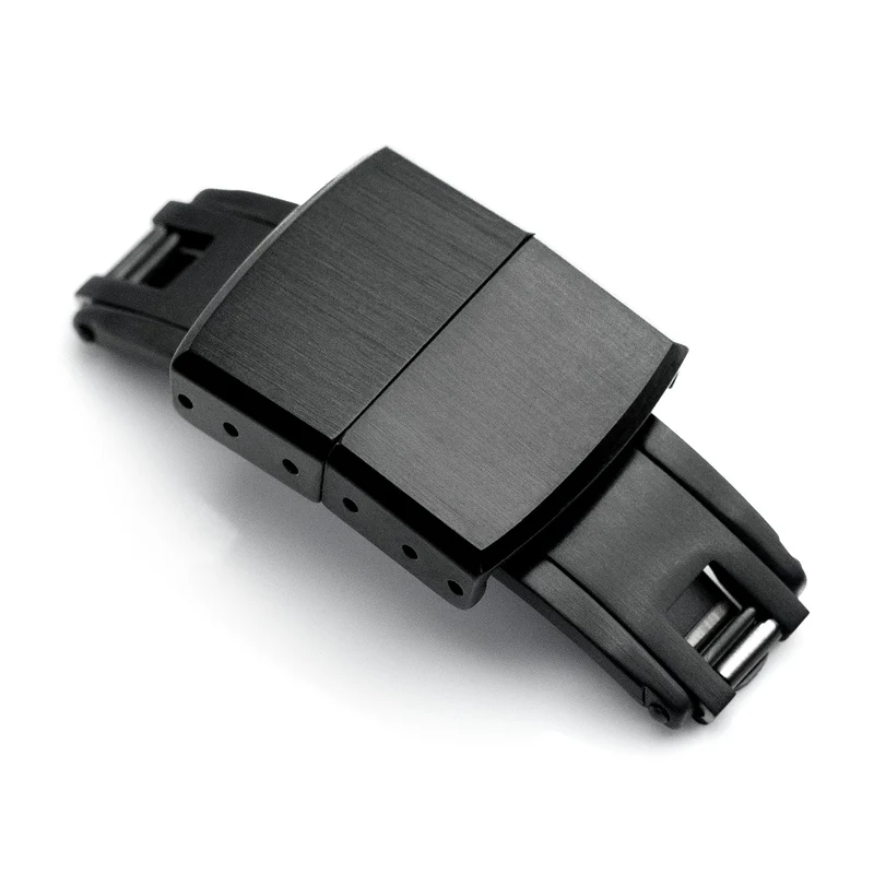 16mm Deployment Buckle / Butterfly Watch Clasp, Diamond-like Carbon (DLC coating)