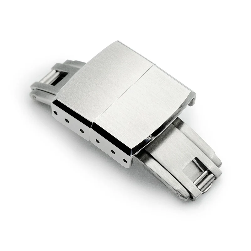 16mm or 18mm Deployment Buckle / Butterfly Watch Clasp, Brushed