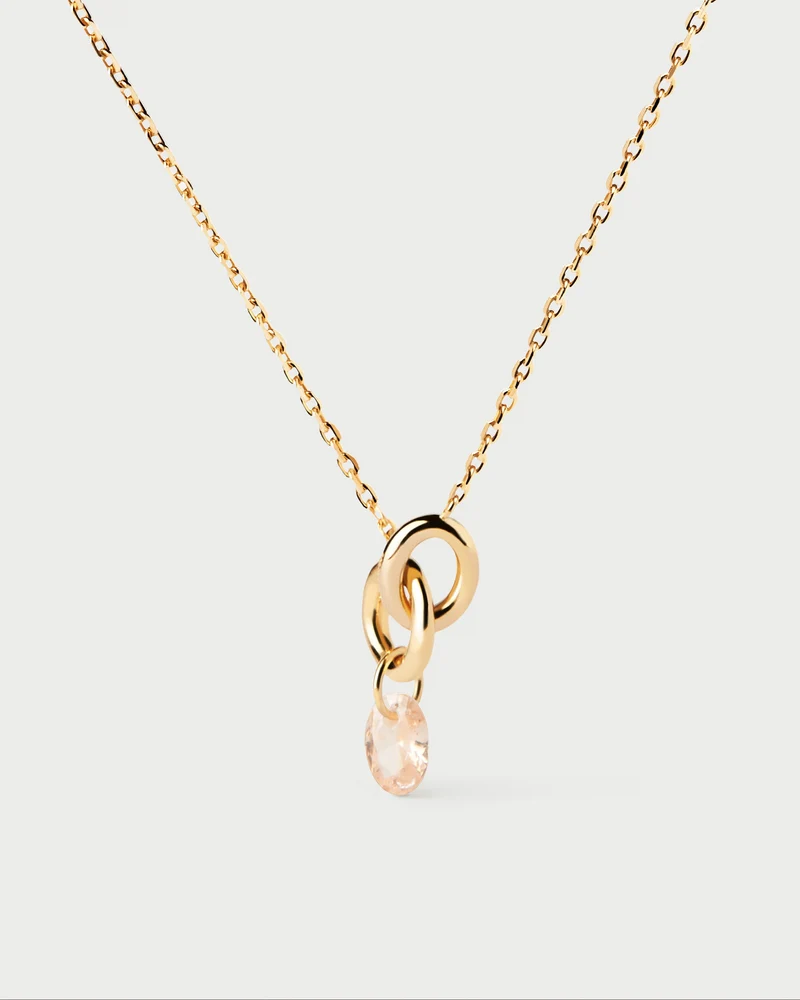 Peach Lily necklace