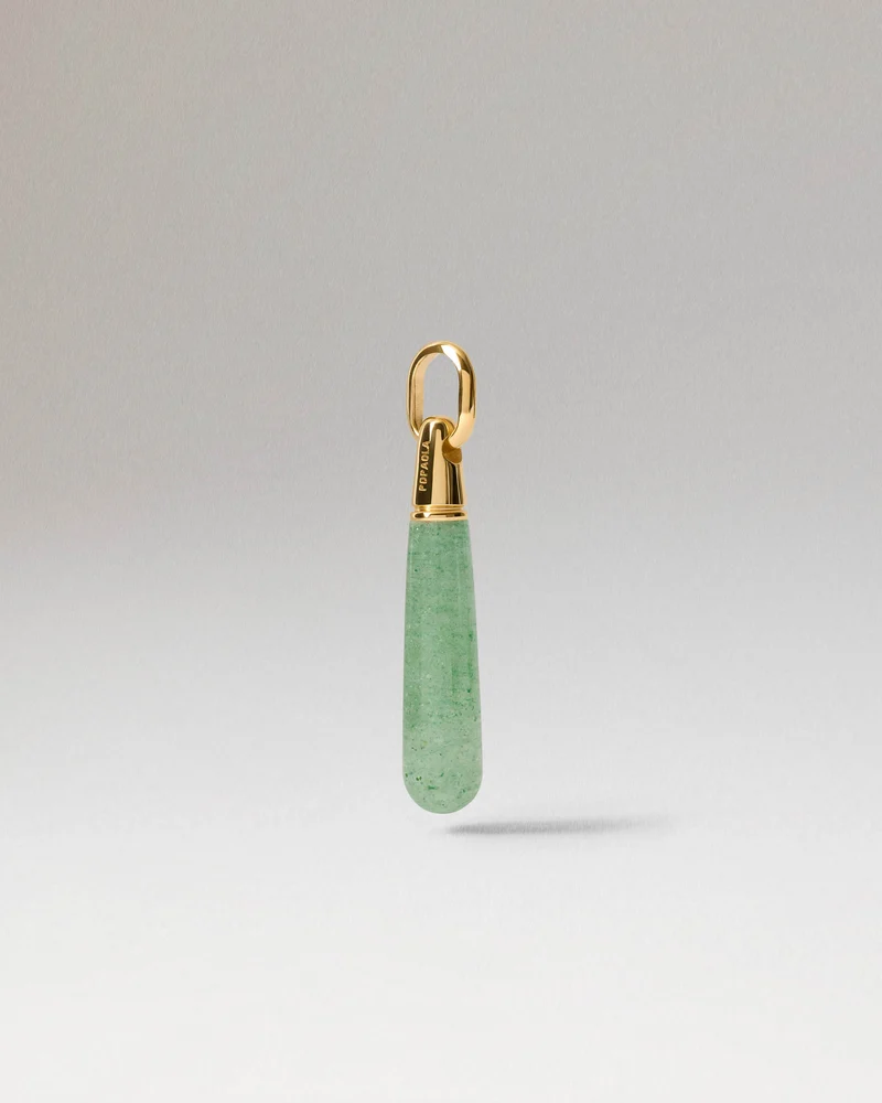 Green Aventurine Large Drop Pendant