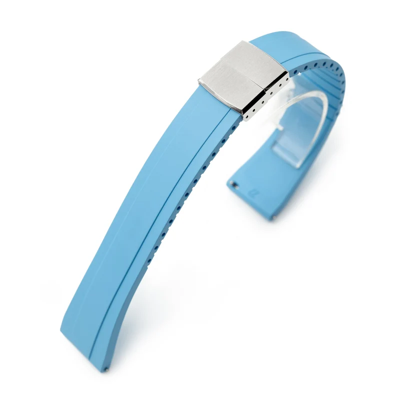 Quick Release FKM27 Sky Blue FKM Rubber watch strap