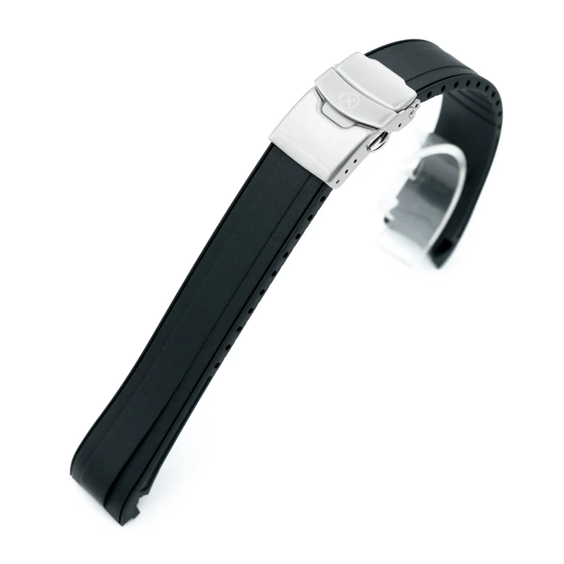 StrapXPro - SBX2B Rubber Strap for Seiko Prospex MM200 Series SBDC061 SPB077 SBDC063, Black
