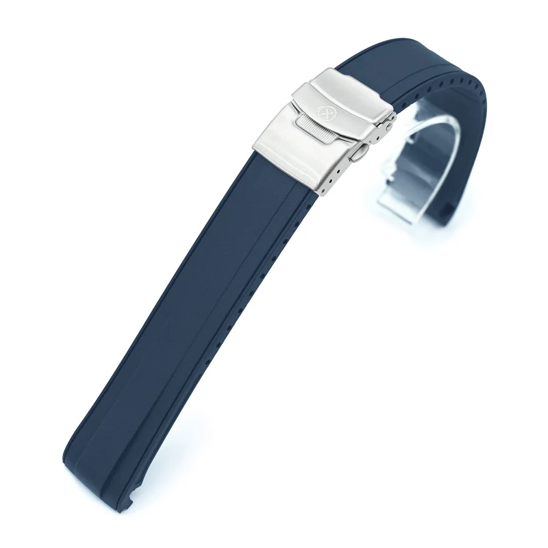 StrapXPro - SBX1A Rubber Strap for Seiko Prospex Steelmaster SPB185 Series, Navy Blue