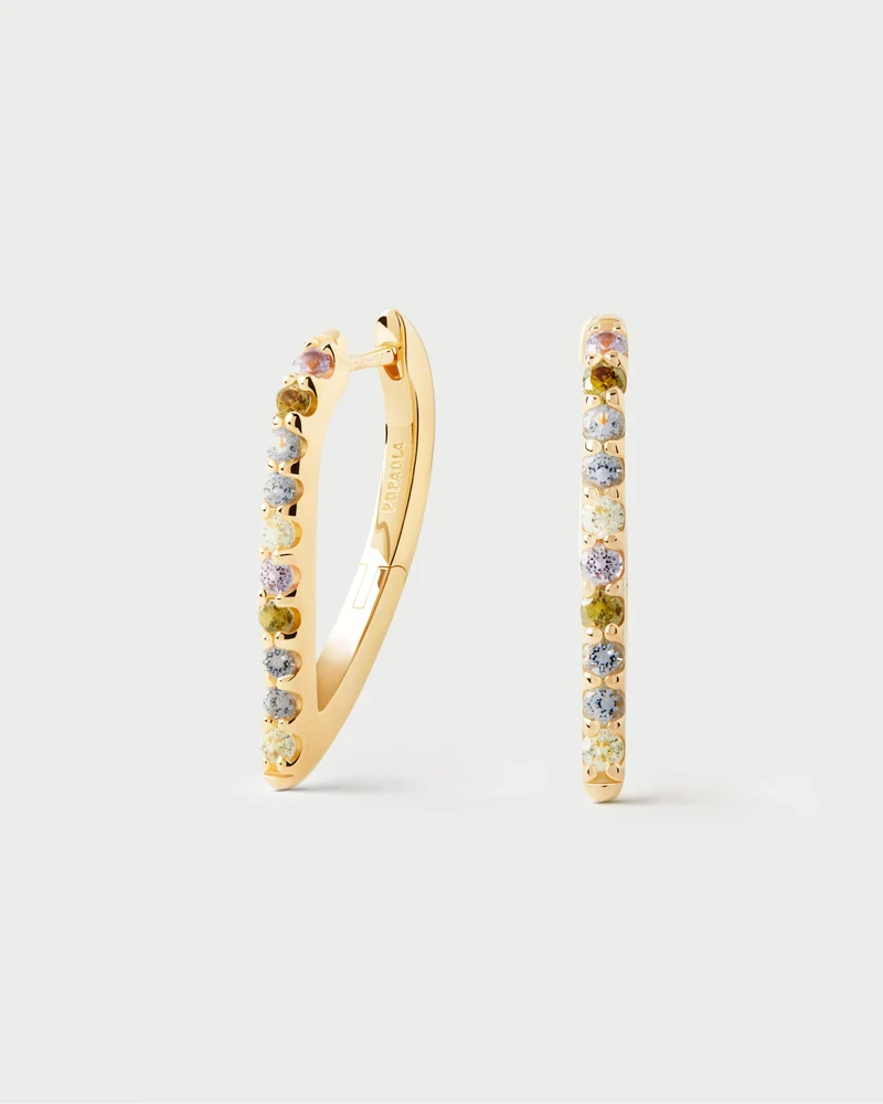 Multicolor Gloss hoops