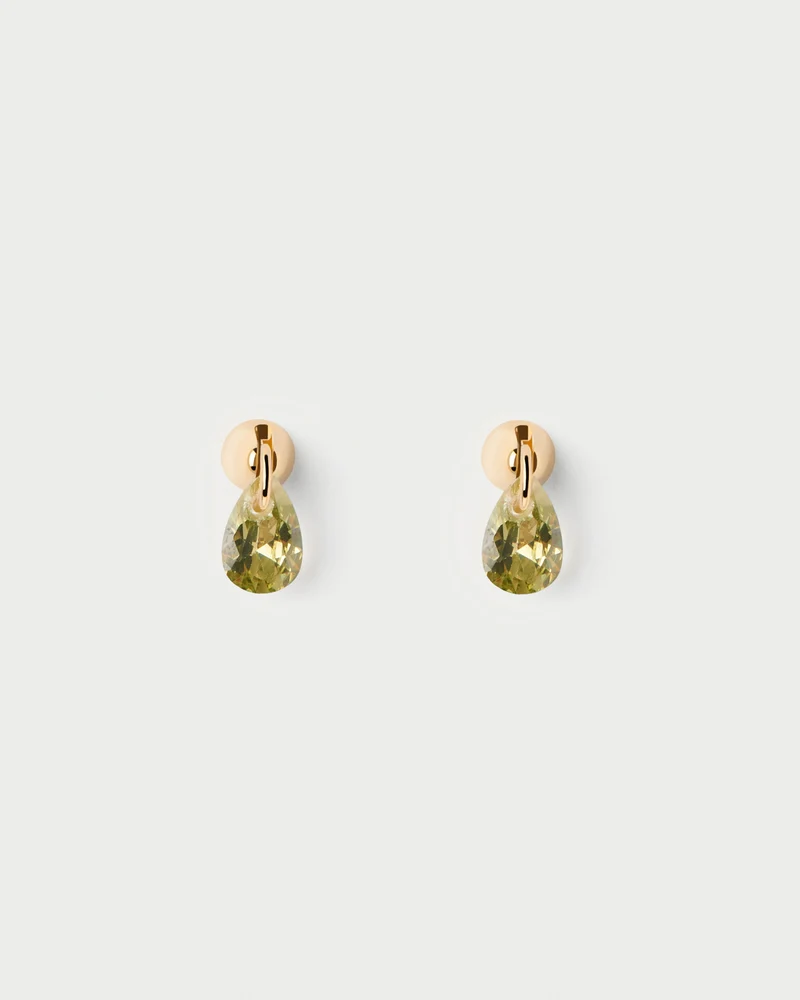 Green Lily single earring