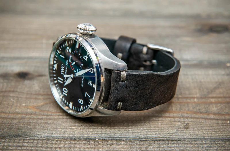 Pilot Midnight Storm Finwatchstraps African Kudu Leather Watch Strap – Rugged, Unique & Timeless
