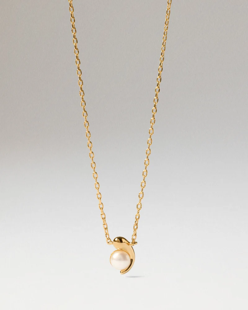 La perla solitary necklace