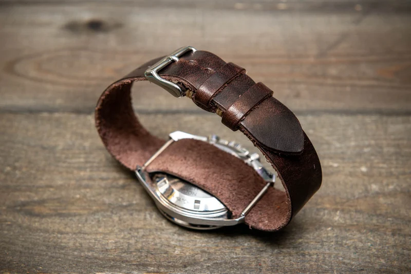 One-piece, single pass watch band, watch strap 10-26 mm