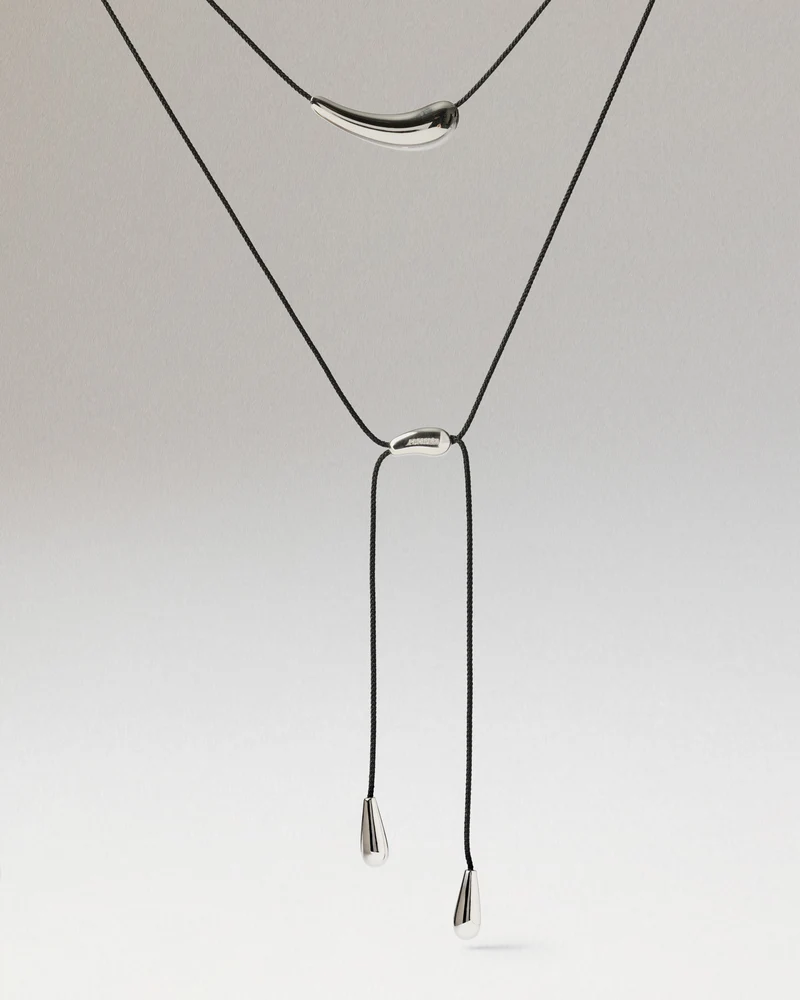 Orbit cord necklace