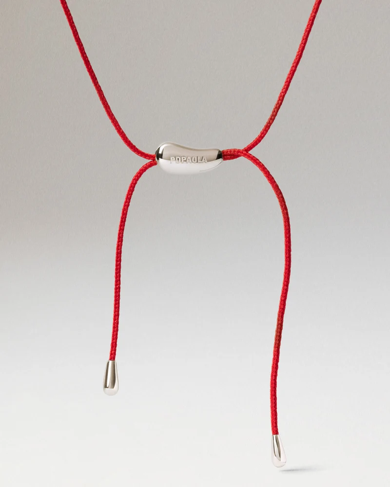 Rodeo red cord necklace