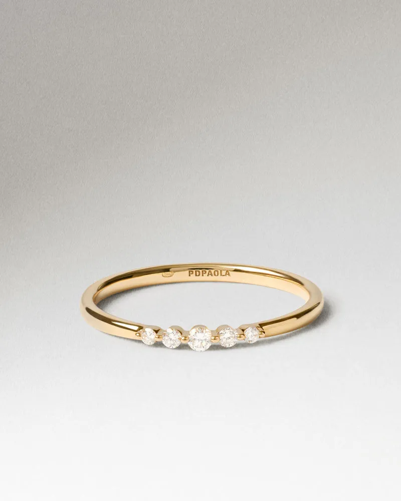 Diamonds and Gold Vivienne Ring