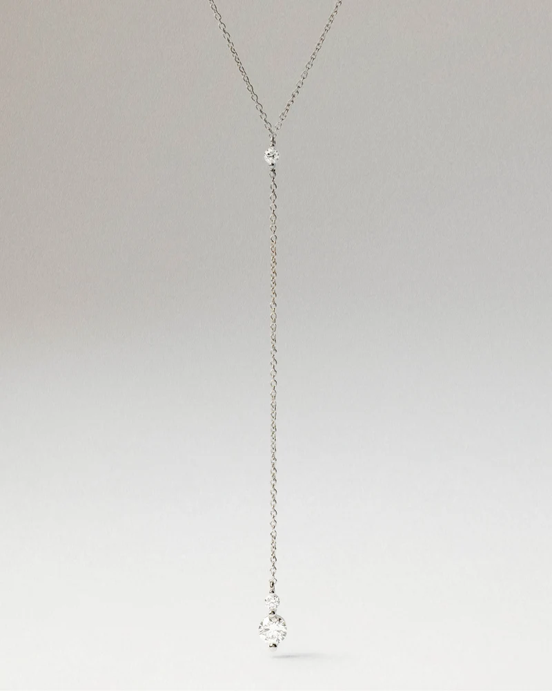 Diamonds and White Gold Aria Necklace