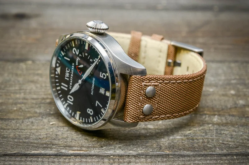 Sailcloth, Cordura military grade watch strap, AeroChrono watch band by FinWacthStraps®