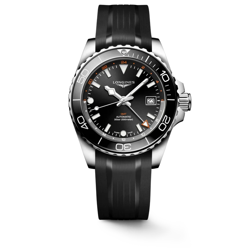 Longines orologio Hydroconquest Gmt 41 mm L3.790.4.56.9