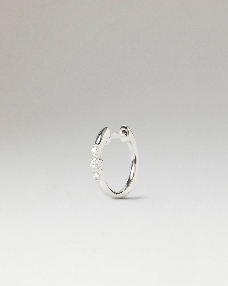 Diamonds and white gold Vivienne single earring