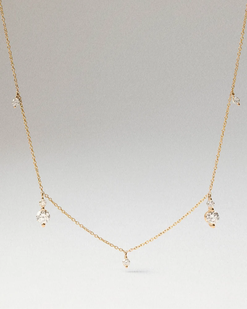 Diamonds and Gold Naia Necklace