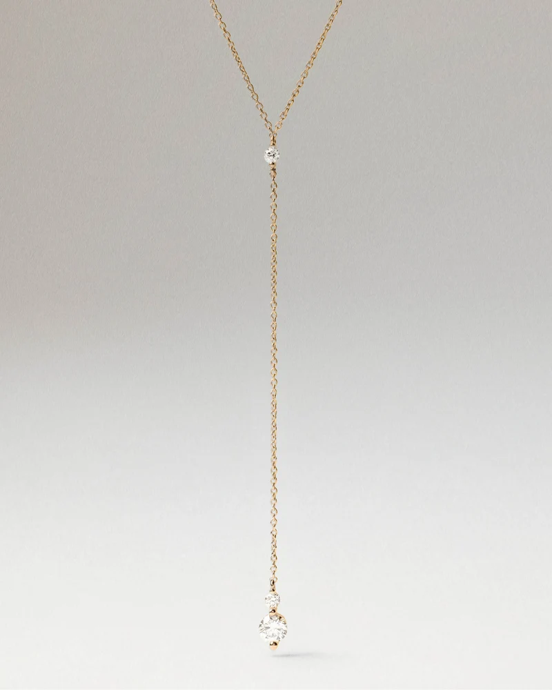Diamonds and Gold Aria Necklace
