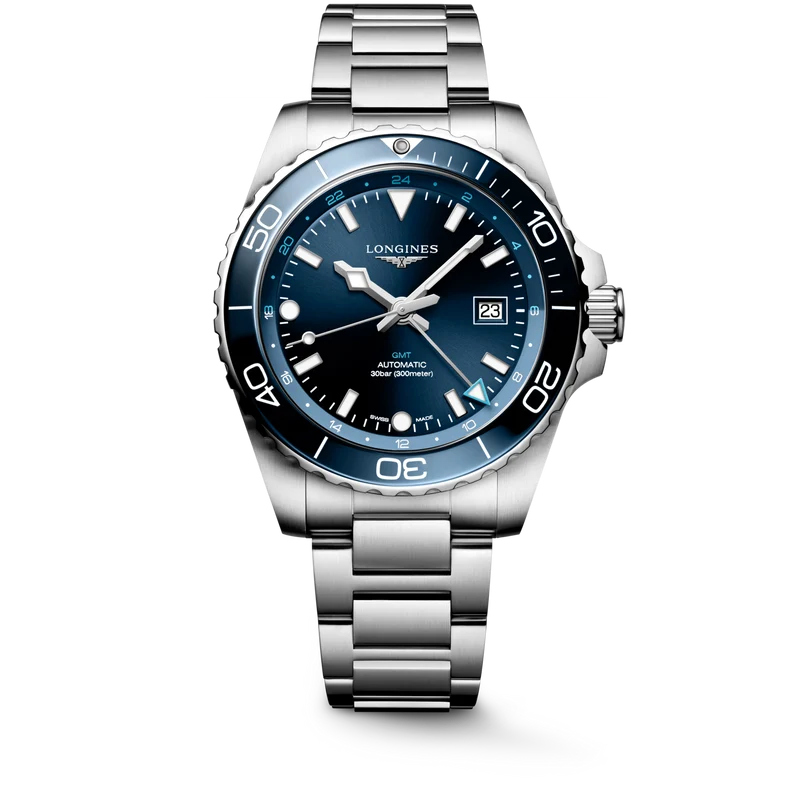 Longines orologio Hydroconquest Gmt 43 mm L3.890.4.96.6