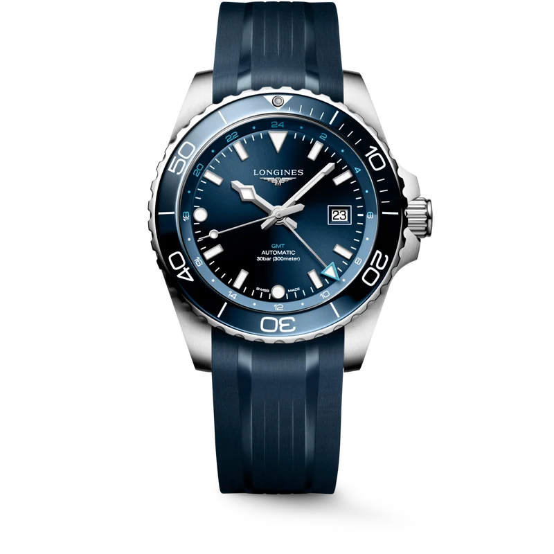 Longines orologio Hydroconquest Gmt 43 mm L3.890.4.96.9