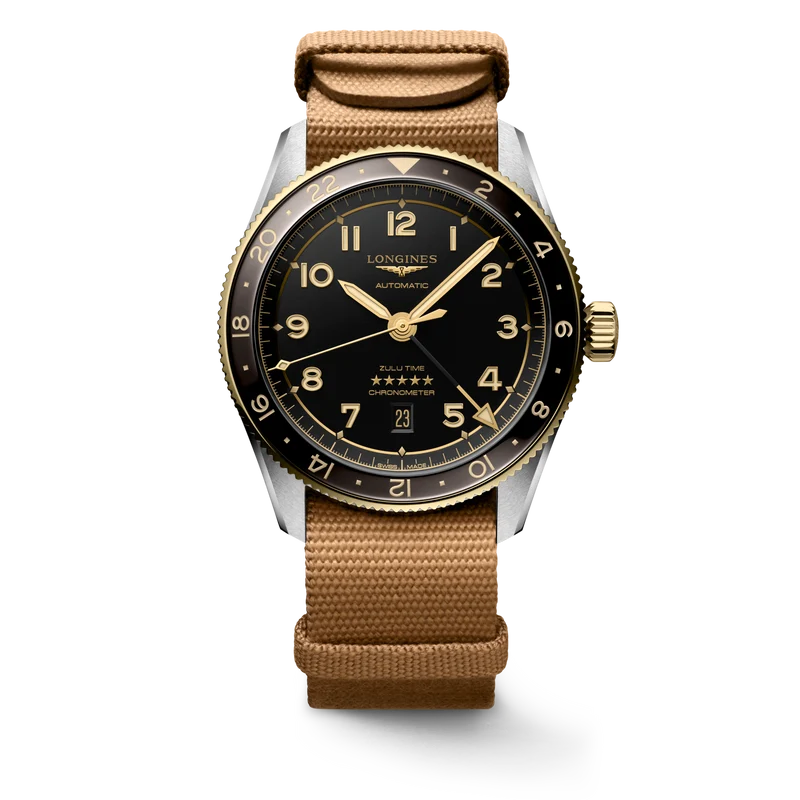 Longines orologio Longines Spirit Zulu Time 42 mm L3.812.5.53.9