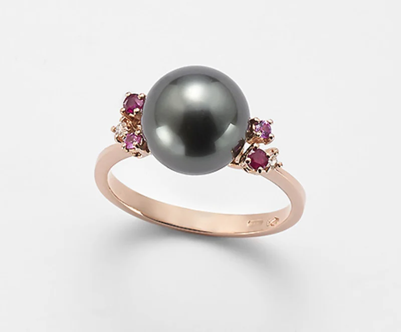 Nihama an 18k sspb 10/11 ct.0,03 rubini ct.0,12 e zaffiri rosa ct.0,07 NA0760O3SANE100
