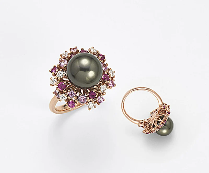 Nihama an 18k sspb 10/11 ct.0,35 zaffiri rosa e rubini ct .0,97 NA0692O3SANE100