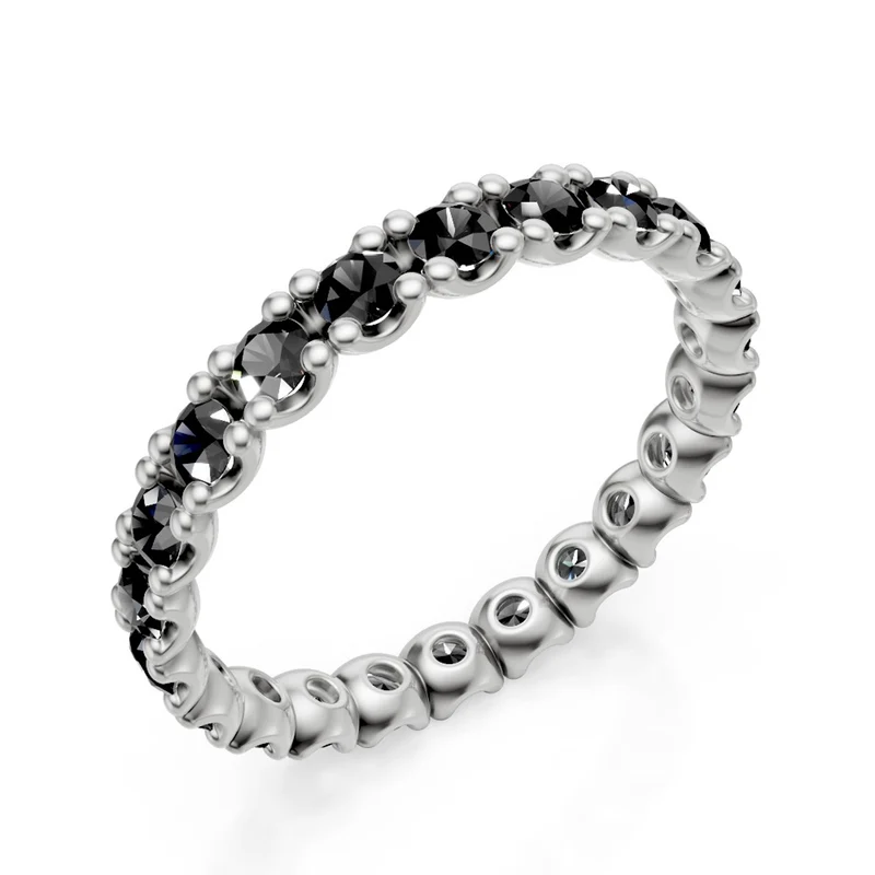 Mikiko an 9kt spinello nero ct. 1,15 oro bianco MXDAET010R4SBK