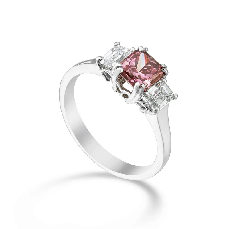 X-Diamond anello diamanti lgd radiant centrale pink XDATRRD024WBP-22061110073