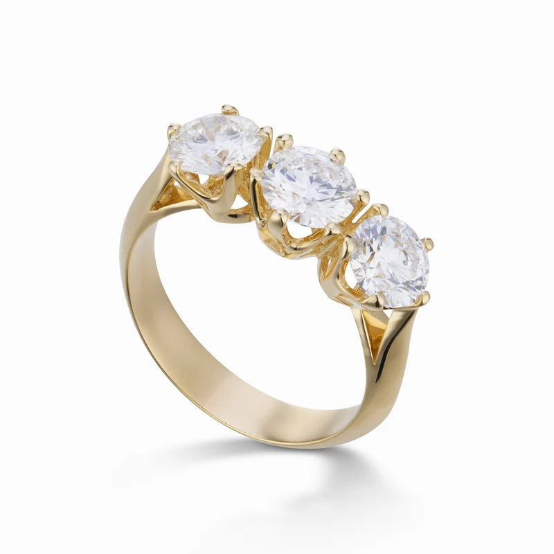 Golay anello trilogy lineare ct. 0,80x3 shu. oro giallo XDATR003DI080-23248110010