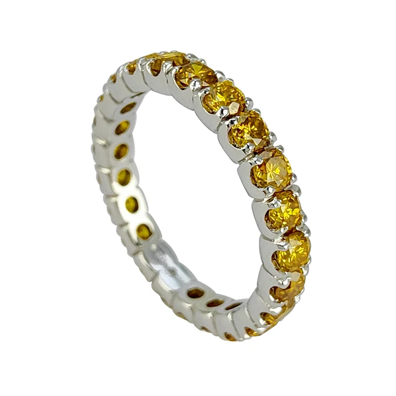 X-Diamond anello girodito diamanti lab grown fancy yellow XDAET011110FY-10-24337110038