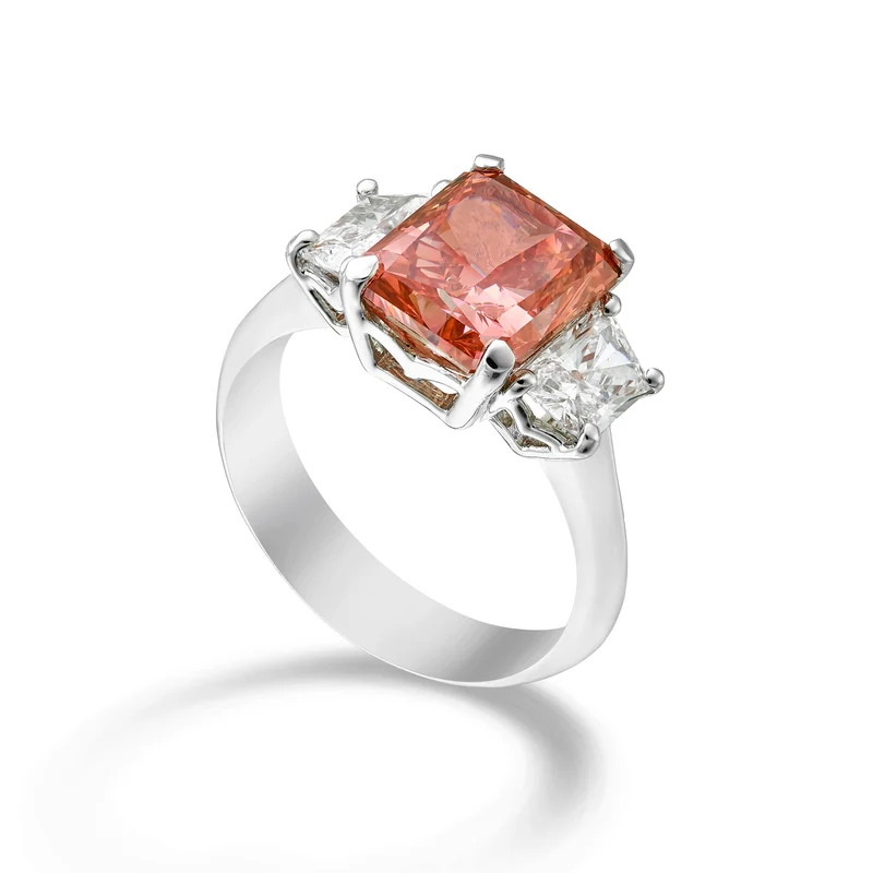 X-Diamond anello xd oro 750 con centrale lgd pink e diamanti XDACL095DI-26054110219