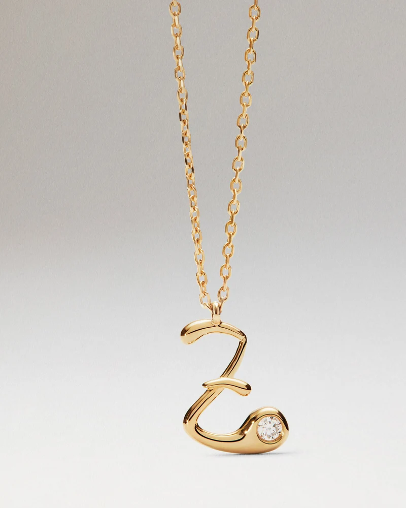 Z initial pendant necklace
